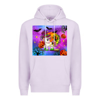 Lilac halloween unicorn Premium Hoodie - Zillion Design Studio