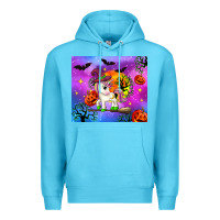 Ocean Blue halloween unicorn Premium Hoodie - Zillion Design Studio