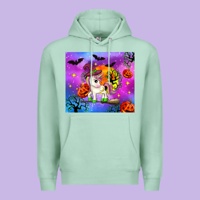 Halloween Unicorn Premium Hoodie Designed By Zillion Design Studio