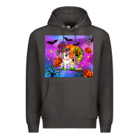 Smoke halloween unicorn Premium Hoodie - Zillion Design Studio