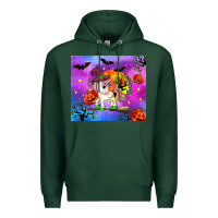 Sports Green halloween unicorn Premium Hoodie - Zillion Design Studio