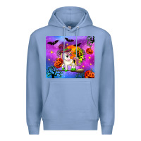 Colony Blue halloween unicorn Premium Hoodie - Zillion Design Studio