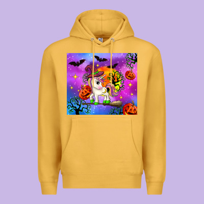 Halloween Unicorn Premium Hoodie Designed By Zillion Design Studio