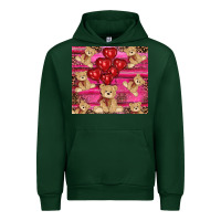 Forest Green valentines day teddy bear tumbler Urban Hoodie - RanaPortraitStore