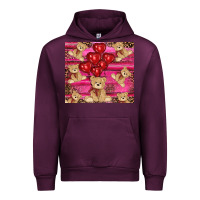 Mauve Wine valentines day teddy bear tumbler Urban Hoodie - RanaPortraitStore