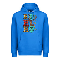 True Royal Gemstone And Reindeer Christmas Ho Ho Ho Premium Hoodie - RanaPortraitStore