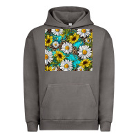 Pigment Tornado western daisy and sunflower Urban Hoodie - RanaPortraitStore