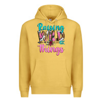Antique Gold raising wild things Premium Hoodie - texasbilliewilder