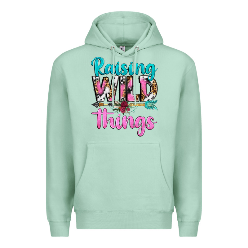 Raising Wild Things Premium Hoodie by texasbilliewilder | Teevron