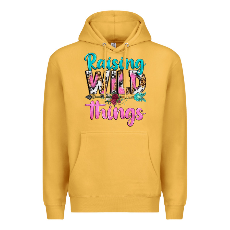 Raising Wild Things Premium Hoodie by texasbilliewilder | Teevron