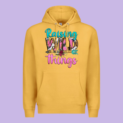 Premium Hoodie raising wild things