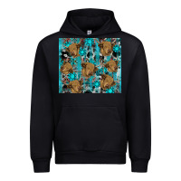 Black western aztec highland cow Urban Hoodie - RanaPortraitStore