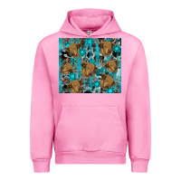 Fuchsia Pink western aztec highland cow Urban Hoodie - RanaPortraitStore