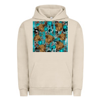 Pigment French Oak western aztec highland cow Urban Hoodie - RanaPortraitStore
