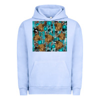 Pigment Grape Ice western aztec highland cow Urban Hoodie - RanaPortraitStore