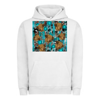 Pigment Lunar Rock western aztec highland cow Urban Hoodie - RanaPortraitStore