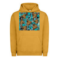Pigment Peanut Butter western aztec highland cow Urban Hoodie - RanaPortraitStore