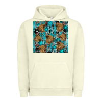 Pigment Pistachio western aztec highland cow Urban Hoodie - RanaPortraitStore