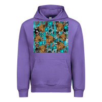 Tulip western aztec highland cow Urban Hoodie - RanaPortraitStore
