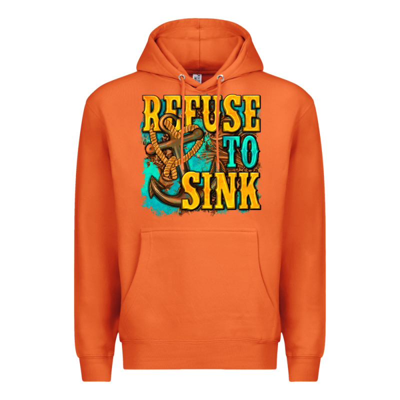 Refuse To Sink Western Premium Hoodie by texasbilliewilder | Teevron