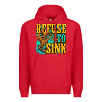 Red refuse to sink western Premium Hoodie - texasbilliewilder
