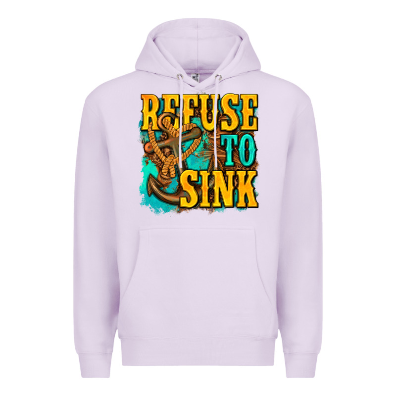 Refuse To Sink Western Premium Hoodie by texasbilliewilder | Teevron