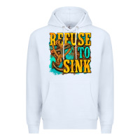 White refuse to sink western Premium Hoodie - texasbilliewilder