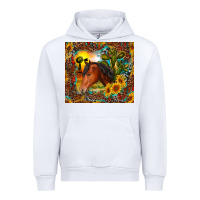 White western horse and sunflower Urban Hoodie - RanaPortraitStore