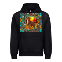 Black western horse and desert tumbler Urban Hoodie - RanaPortraitStore