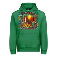 Emerald western horse and desert tumbler Urban Hoodie - RanaPortraitStore