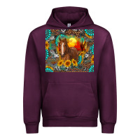 Mauve Wine western horse and desert tumbler Urban Hoodie - RanaPortraitStore