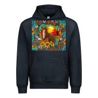 Navy western horse and desert tumbler Urban Hoodie - RanaPortraitStore
