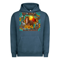 Pigment Midnight Navy western horse and desert tumbler Urban Hoodie - RanaPortraitStore