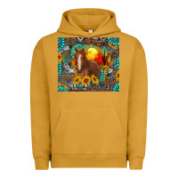 Pigment Peanut Butter western horse and desert tumbler Urban Hoodie - RanaPortraitStore