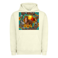 Pigment Pistachio western horse and desert tumbler Urban Hoodie - RanaPortraitStore