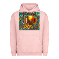 Pigment Salmon western horse and desert tumbler Urban Hoodie - RanaPortraitStore