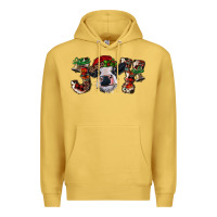 Antique Gold Christmas Joy Heifer Cow Premium Hoodie - RanaPortraitStore