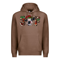 Chestnut Christmas Joy Heifer Cow Premium Hoodie - RanaPortraitStore