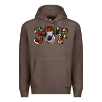 Coffee Christmas Joy Heifer Cow Premium Hoodie - RanaPortraitStore