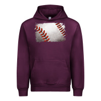 Mauve Wine baseball brushstroke Urban Hoodie - RanaPortraitStore