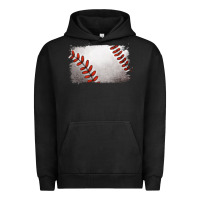 Pigment Black baseball brushstroke Urban Hoodie - RanaPortraitStore