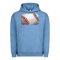 Pigment Pebble Blue baseball brushstroke Urban Hoodie - RanaPortraitStore