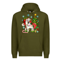 Army Green Christmas unicorn Premium Hoodie - Zillion Design Studio