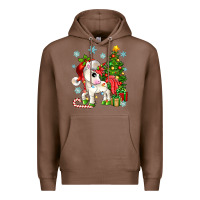 Chestnut Christmas unicorn Premium Hoodie - Zillion Design Studio