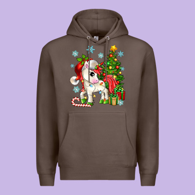 Christmas Unicorn Premium Hoodie Designed By Zillion Design Studio