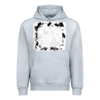 Heather Grey black and white cowhide frames Urban Hoodie - RanaPortraitStore