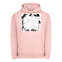 Pigment Salmon black and white cowhide frames Urban Hoodie - RanaPortraitStore