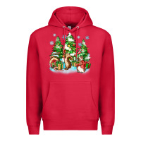 Cardinal christmas rabbits Premium Hoodie - Zillion Design Studio