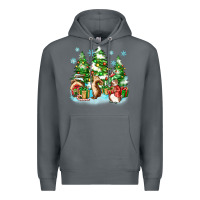 Rock christmas rabbits Premium Hoodie - Zillion Design Studio
