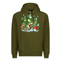 Christmas Rabbits Premium Hoodie | Teevron